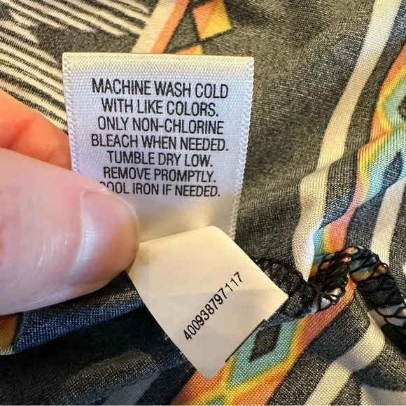 Apt 9 Halter Neckline Southwest Print Maxi Dress Size Large - Picture 9 of 11